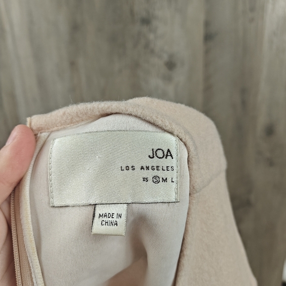 JOA Warm and Fuzzy Blush Pink Drop Waist Wool Blend Mini Dress Size Small - Picture 10 of 13